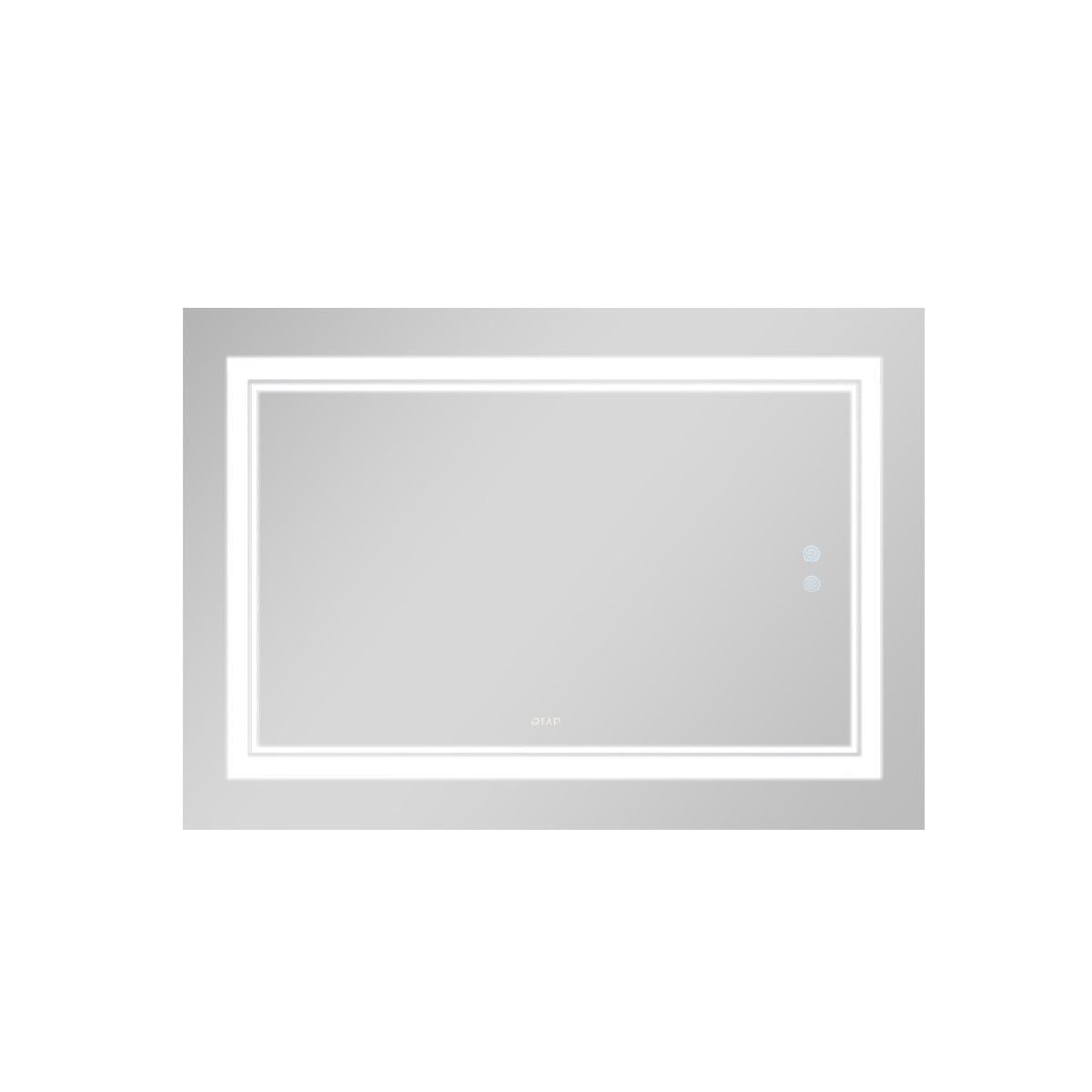 Зеркало в ванную Q-TAP Cardinal 80x120см c подсветкой сенсорное включение антизапотевание прямоугольное QT0478C12080