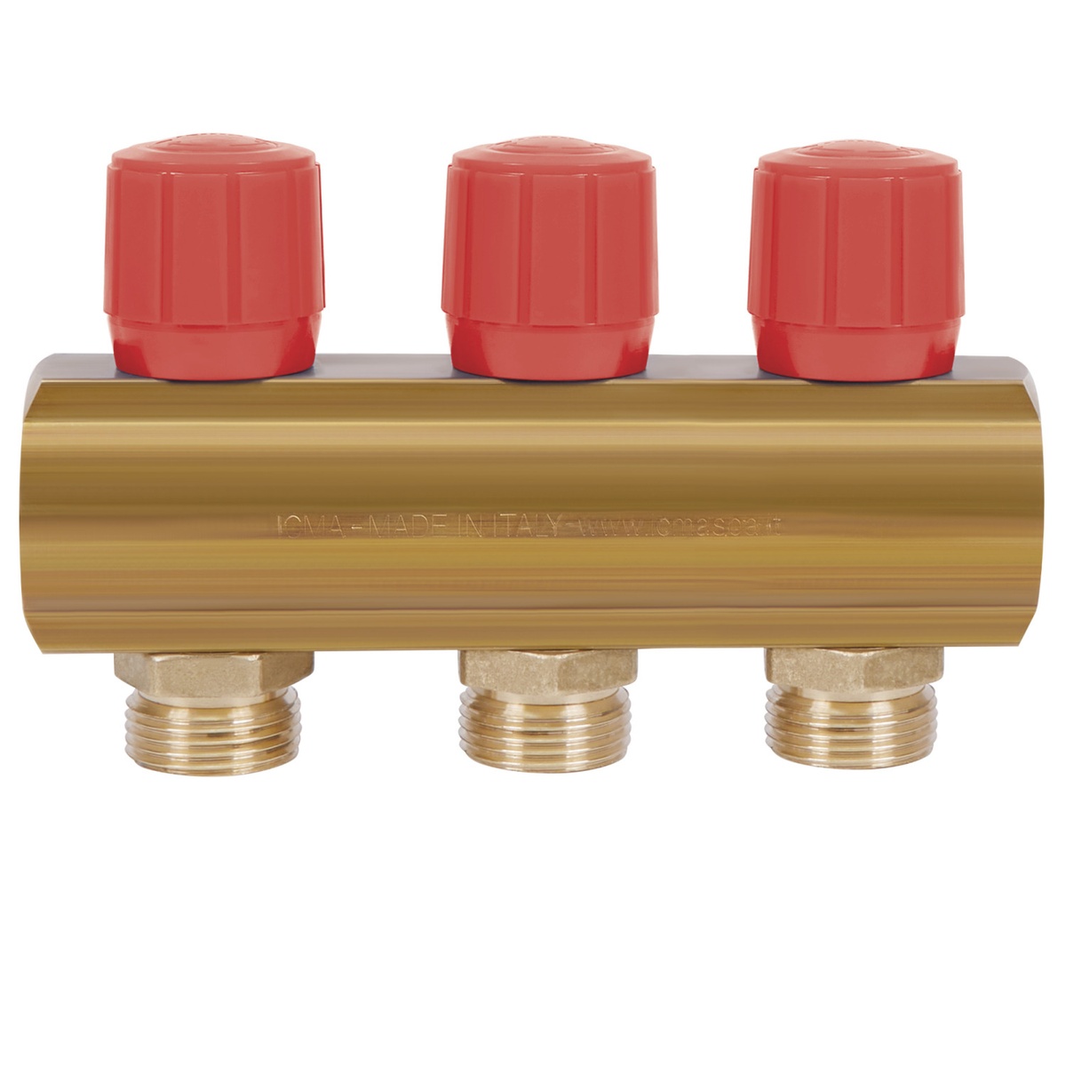 Коллектор для водопровода ICMA 3 контура 1"/3/4" 1105 (Red) 871105PH0511