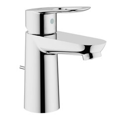 Змішувач для умивальника одноважільний GROHE BauLoop 23335000 хром латунь з донним клапаном CV031070