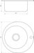Раковина на кухню из нержавейки круглая MIRA 490мм x 490мм микротекстура 0.6мм с сифоном 000021089 2 из 2