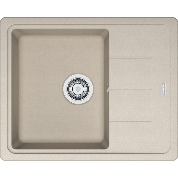 Мийка для кухні гранітна прямокутна FRANKE Basis BFG 611-62 620x500x200мм без сифону бежева 114.0272.596