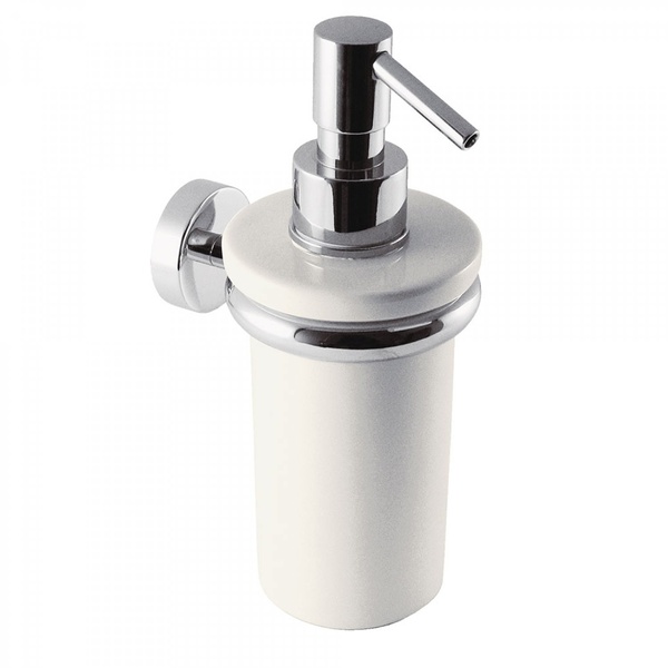 Дозатор для жидкого мыла настенный TRES Max хром 200мл керамика 16163618