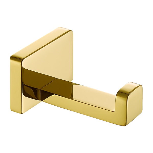 Крючок настенный одинарный OMNIRES DARLING прямоугольный металлический золото DA70110GL