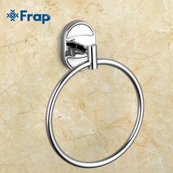 Держатель-кольцо для полотенец FRAP F1904 150мм округлый металлический хром
