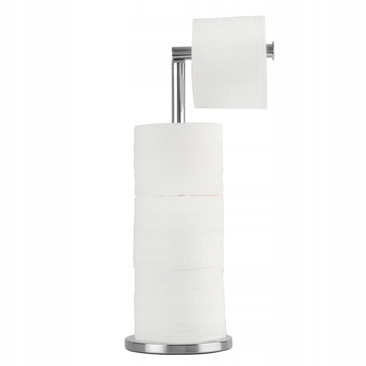Тримач для туалетного паперу YOKA округлий підлоговий із нержавіючої сталі хром P.SP4