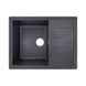 Кухонна мийка керамогранітна прямокутна LIDZ BLA-03 500мм x 650мм чорний без сифону LIDZBLA03650500200 1 з 4