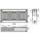 Стальной панельный радиатор отопления KALITE 600x2000 мм боковое подключение класс 22 000022347 2 из 4