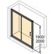 Двері скляні для душової ніші універсальні розсувні двосекційні HUPPE Classics 2 190x120см прозоре скло 6мм профіль хром C20402.069.321 2 з 7
