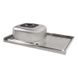 Мийка на кухню металева прямокутна накладна LIDZ 505мм x 800мм мікротекстура 0.8мм із сифоном LIDZ5080LDEC06 3 з 4
