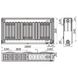 Сталевий панельний радіатор опалення KALITE 300x1800 мм нижнє підключення клас 22 000022640 2 з 4