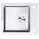 Мойка для кухни из нержавеющей стали прямоугольная PLATINUM Germece Handmade White Glass 600x510x200мм глянцевая 1мм белая/хром с сифоном PLS-A28504 1 из 5