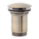 Донный клапан нажимной для раковины OMNIRES 66мм с переливом металл 1 1/4" матовый бронзовый A706BR 1 из 2