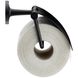 Тримач для туалетного паперу із кришкою DURAVIT Starck T округлий металевий чорний 0099404600 4 з 11