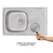Кухонна мийка сталева прямокутна Q-TAP 500мм x 750мм матова 0.8мм із сифоном QT7850SAT08 3 з 7