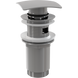 Донний клапан натискний для раковини ALCAPLAST із переливом латунь прямокутний 1 1/4" глянцевий хром A393 1 з 3