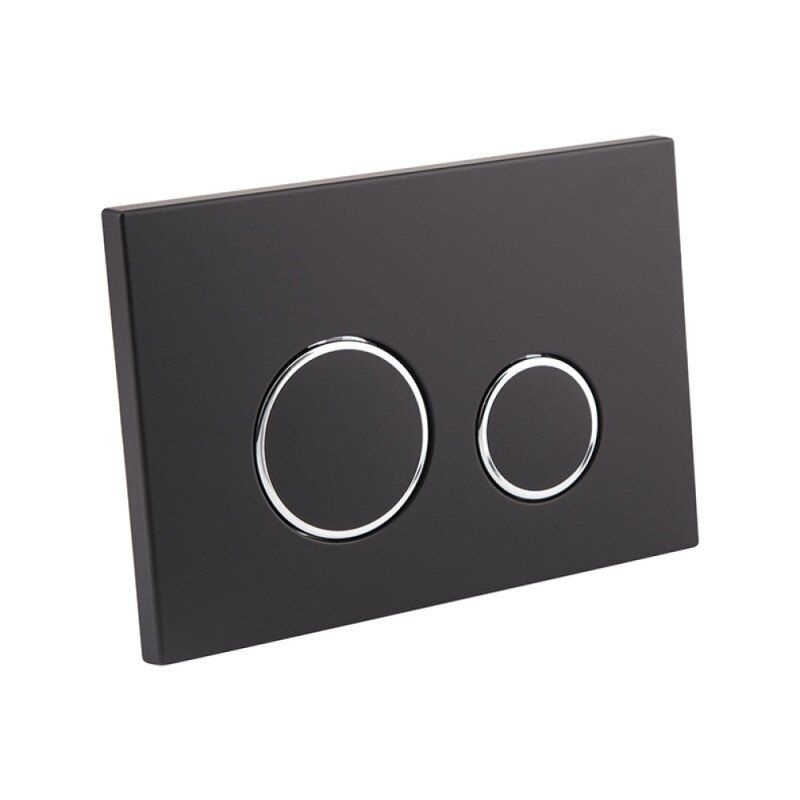 Кнопка слива для инсталляции Q-TAP Nest пластиковая двойная матовая чёрная QT0111M11V1146MB
