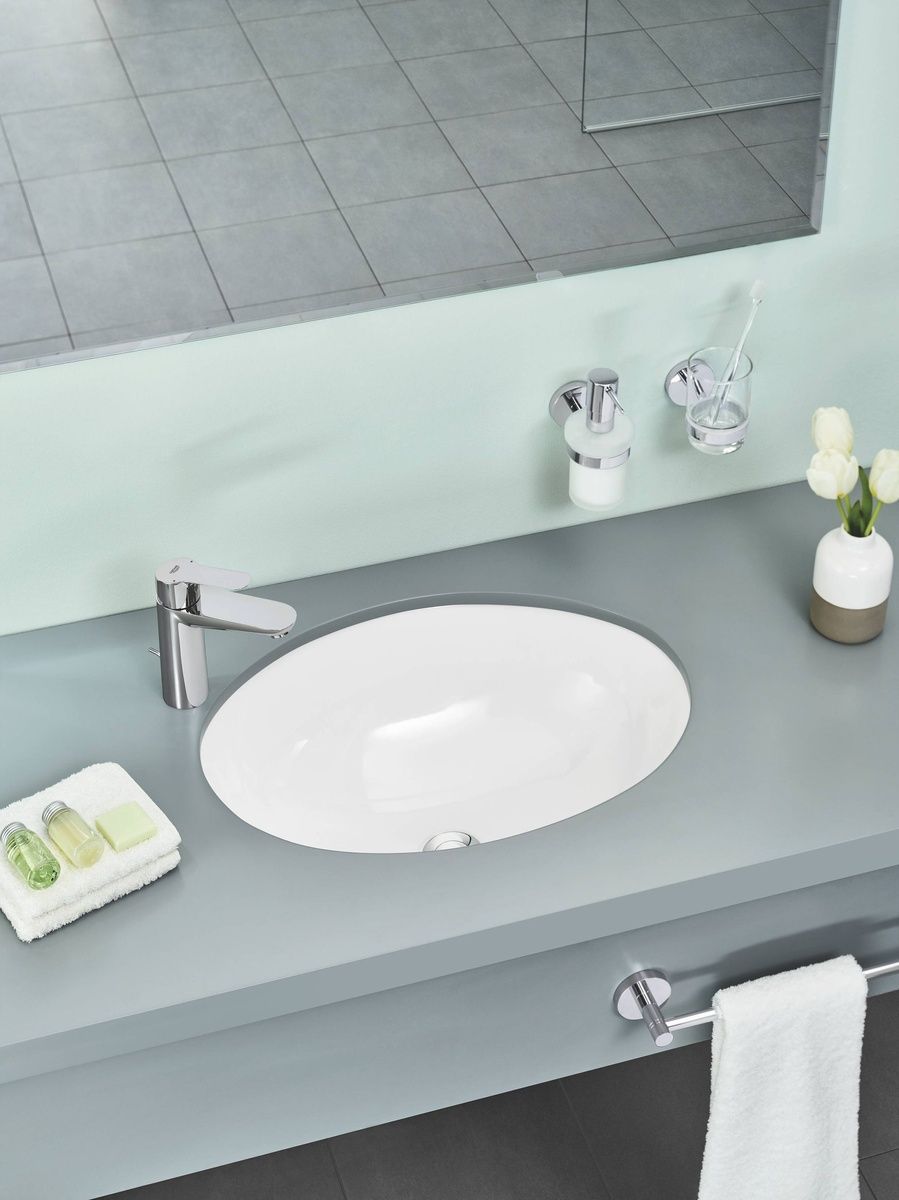 Умывальник врезной GROHE Bau Ceramic под столешницу 560x420x210мм овальный белый 39423000