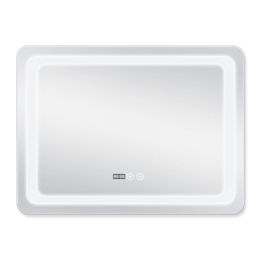Зеркало прямоугольное для ванны Q-TAP Mideya 59x79см c подсветкой сенсорное включение антизапотевание QT2078F908W