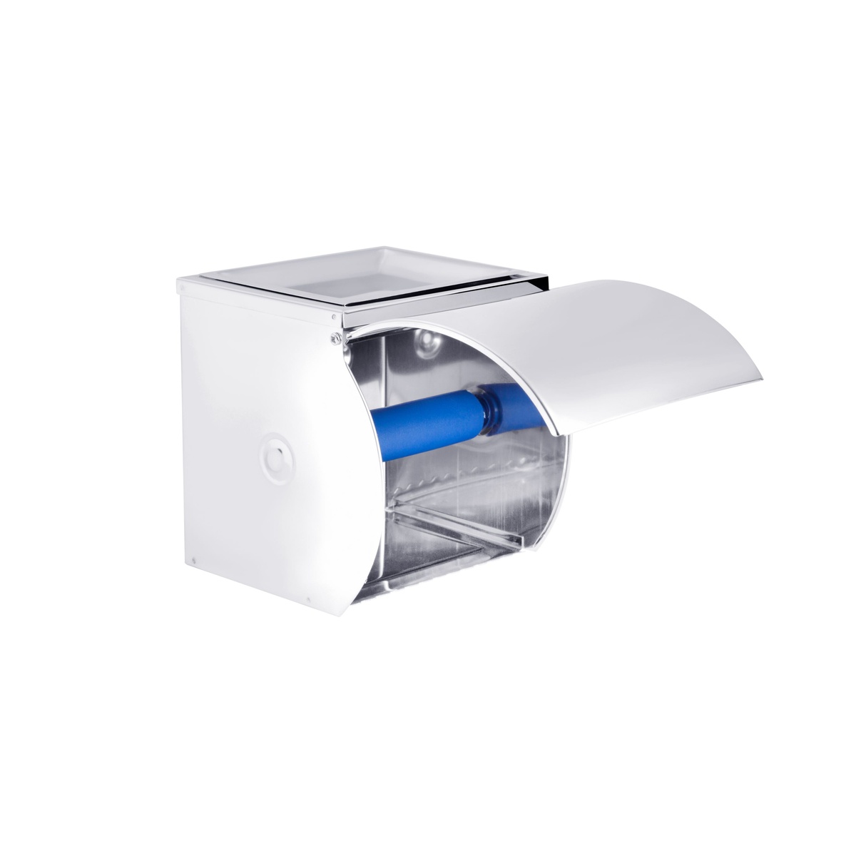 Диспенсер для туалетного рулонного паперу KRONER Rizze CV022902 подвесной металевий хром