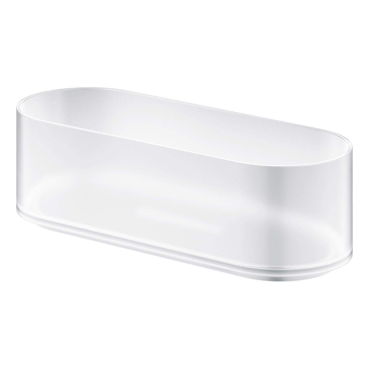 Полиця настінна скляна для ванної GROHE Selection біла пряма 41037000
