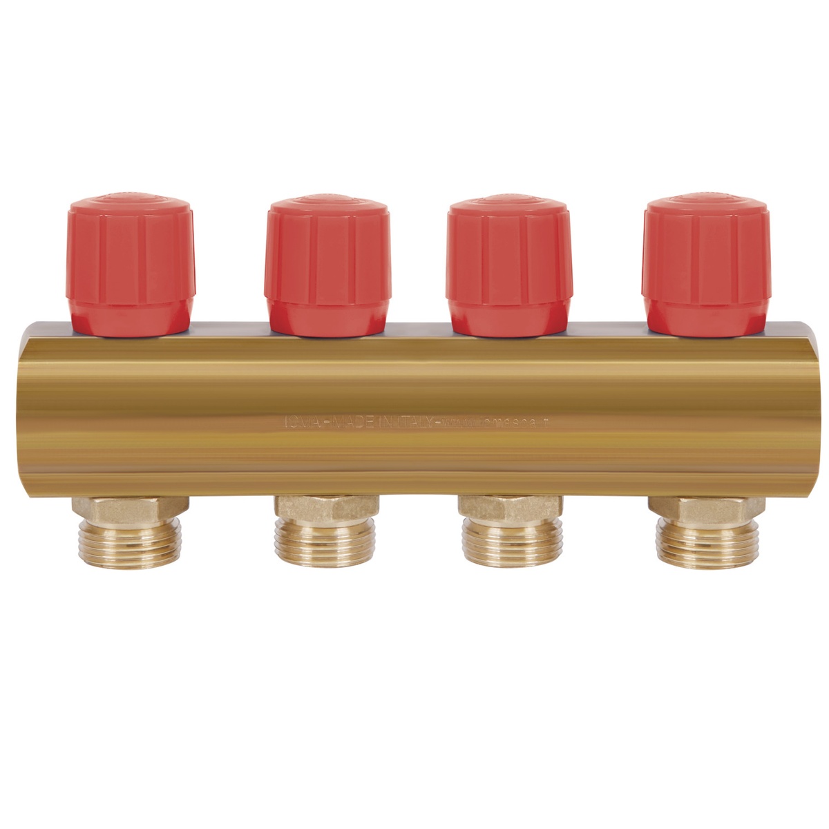 Коллектор для водопровода ICMA 4 контура 1"/3/4" 1105 (Red) 871105PJ0511