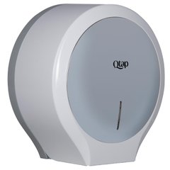 Диспенсер для туалетной рулонной бумаги Q-TAP Drzak подвесной пластиковый серый/белый QTDP100SP