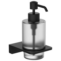 Дозатор для жидкого мыла VOLLE DE LA NOCHE 10-40-0030-black настенный на 250мл стеклянный черный