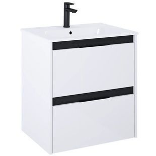 Тумба із умивальником ROCA Alpine 60x61x46см підвісна біла A852012606
