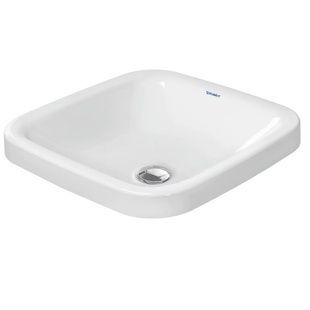 Умивальник врізний DURAVIT DuraStyle на стільницю 430x430x125мм квадратний білий 0372430000