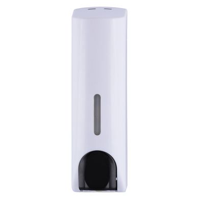 Дозатор нажимной для жидкого мыла настенный для ванной HOTEC 13.201 ABS White белый одинарный пластик 350мл 000007807
