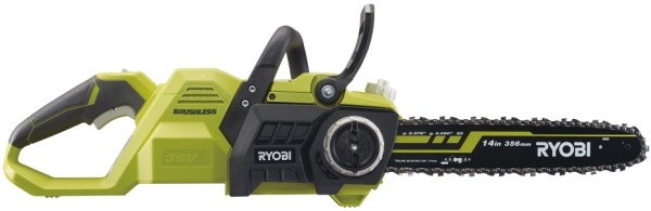 Пила цепная аккумуляторная Ryobi RY36CSX35A-0 36В MAX POWER шина 35см Oregon бесщеточная 5.1кг без АКБ и ЗП