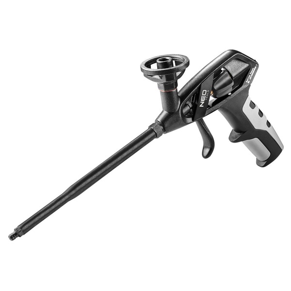 Пістолет для монтажної піни Neo Tools, корпус алюмінієвий сплав із тефлоновим покриттям, 332мм