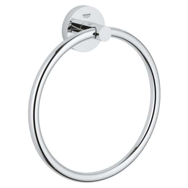 Держатель-кольцо для полотенец GROHE QuickFix Start 41174000 180мм округлый металлический хром CV031762