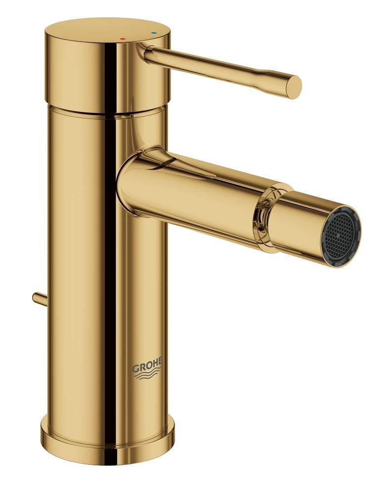 Змішувач для гігієнічного душу GROHE Essence S-розмір на біде одноважільний золотий латунь з донним клапаном 32935GL1