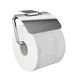 Тримач для туалетного паперу із кришкою EMCO Trend прямокутний металевий хром 020000100 3 з 4