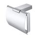 Держатель для туалетной бумаги с крышкой BEMETA Via прямоугольный металлический хром 135012012 1 из 2