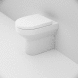 Унітаз-компакт підлоговий білий без бачка AM.PM Spirit 2.0 без сидіння випуск в стіну C701438WH 9 з 11