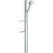 Комплект для душу із стійкою HANSGROHE Raindance Select S із шлангом 1600мм ручною лійкой 125мм та тримачем хром 27646000 1 з 8