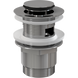 Донний клапан натискний для раковини ALCAPLAST із переливом латунь 1 1/4" глянцевий хром A39 1 з 2