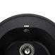 Мийка на кухню керамогранітна кругла GLOBUS LUX MARTIN 510мм x 510мм чорний без сифону 000021075 3 з 4