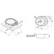 Мийка для кухні із нержавіючої сталі овальна KRONER KRP 570x450x180мм матова 0.8мм із сифоном CV022775 2 з 5