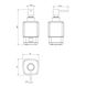 Дозатор для жидкого мыла настольный VOLLE TEO хром 300мл стекло 15-88-121 2 из 3