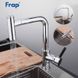 Cмеситель для кухни с выдвижной лейкой FRAP H44 хром латунь F6044 4 из 5