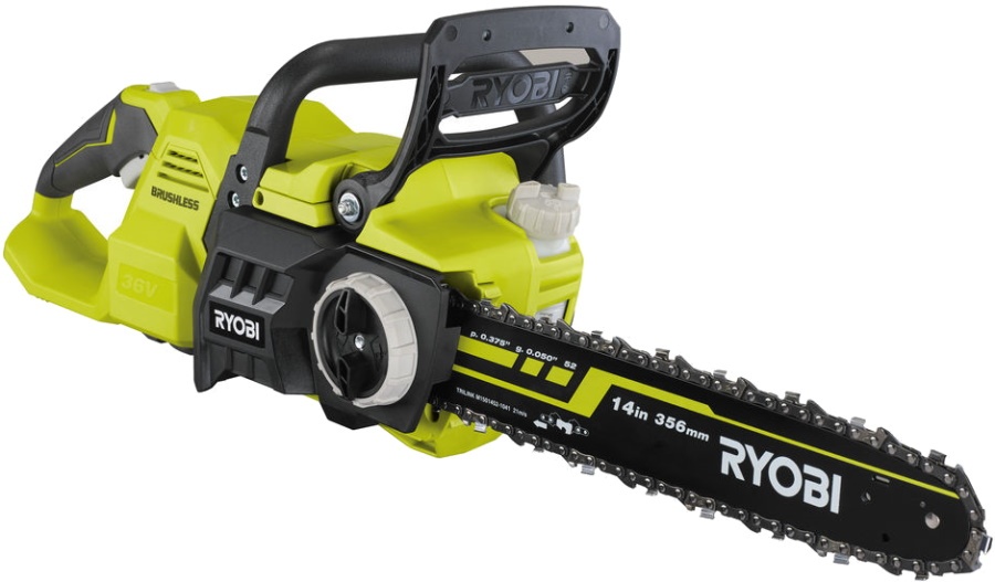 Пила ланцюгова акумуляторна Ryobi RY36CSX35A-0 36В MAX POWER шина 35см Oregon безщіткова 5.1кг без АКБ та ЗП