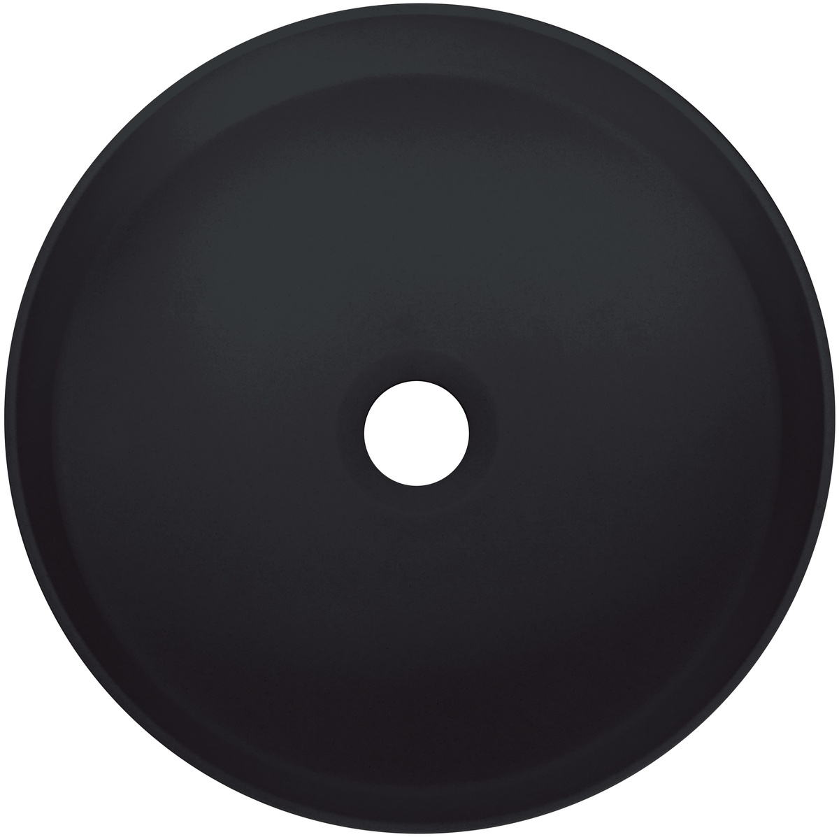Умивальник накладний DEANTE Silia 360x360x125мм круглий чорний CQS_NU4S