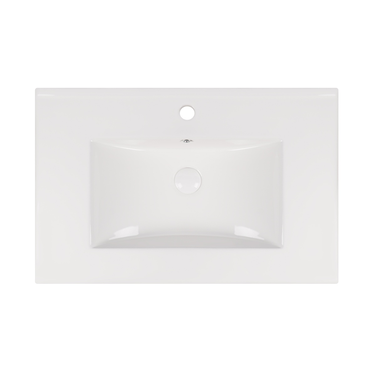 Тумбочка із умивальником для ванної Q-TAP Robin 71.5x59.5x47см підвісна білий QT1372TPВ7001WWO