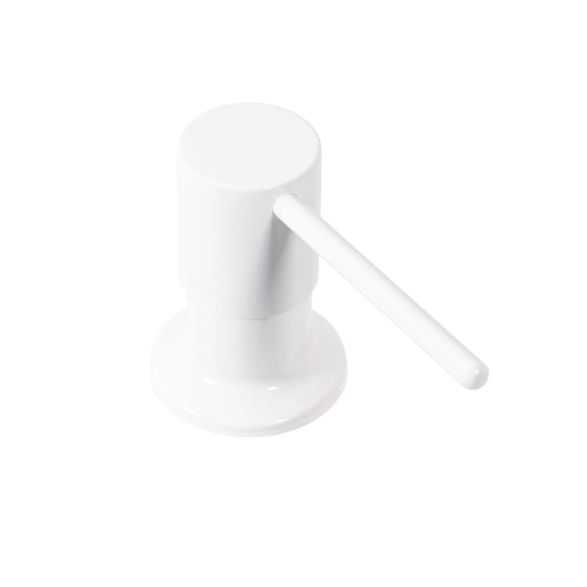 Дозатор врізний для кухонної мийки REA на 300мл пластиковий білий BAT-05003