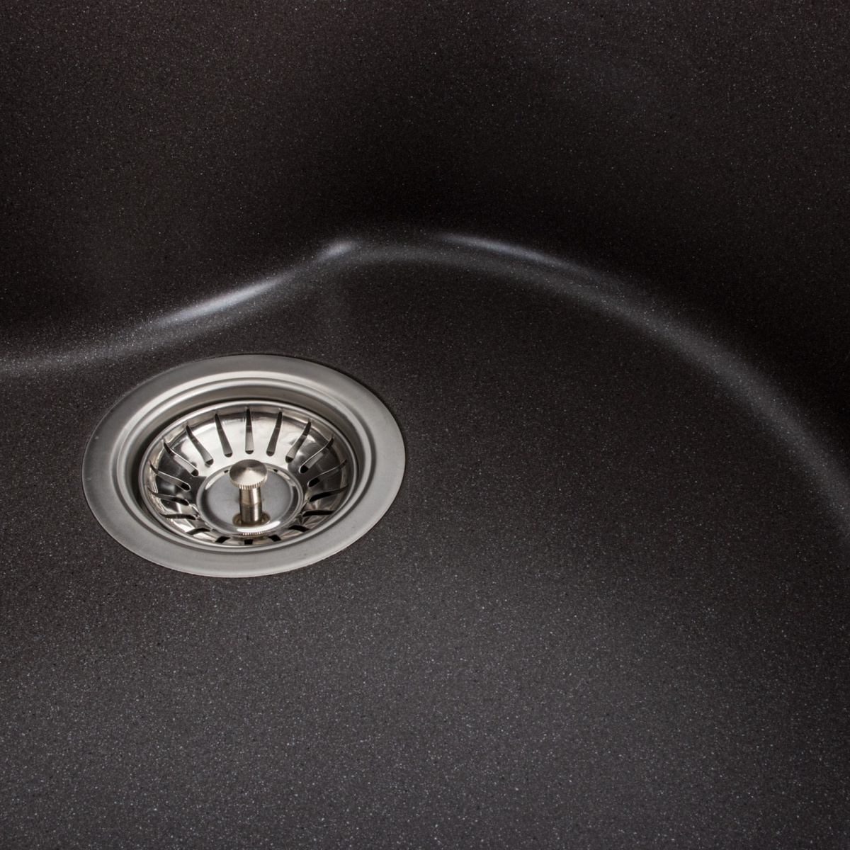 Мийка для кухні гранітна кругла PLATINUM 480 TURAS 480x480x220мм без сифону коричнева PLS-A39606