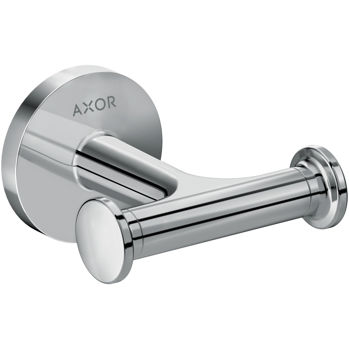 Крючок настенный двойной HANSGROHE AXOR Universal Circular округлый металлический хром 42812000