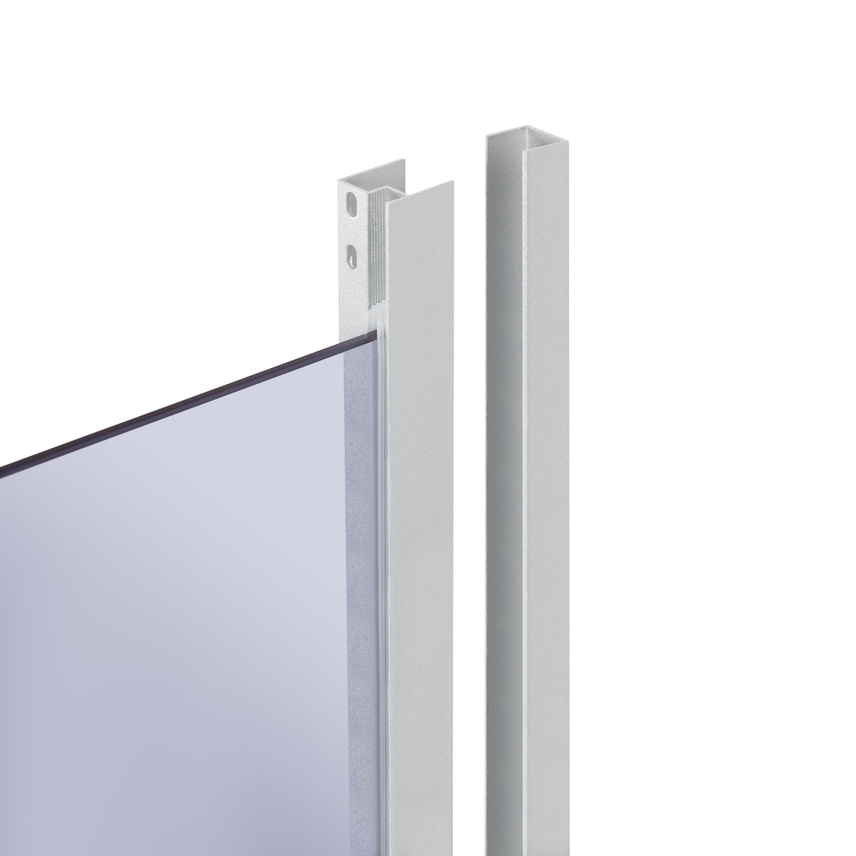 Кабина для душа квадратная угловая двухдверная без поддона LIDZ Wawel 89.5x89.5x185см тонированное стекло 4мм профиль сатин LWASC9090SATLOWGR2